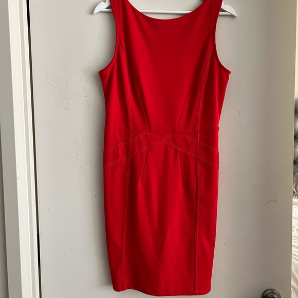 Ted Baker Red Sheath Tank Mini Dress - Picture 2 of 5